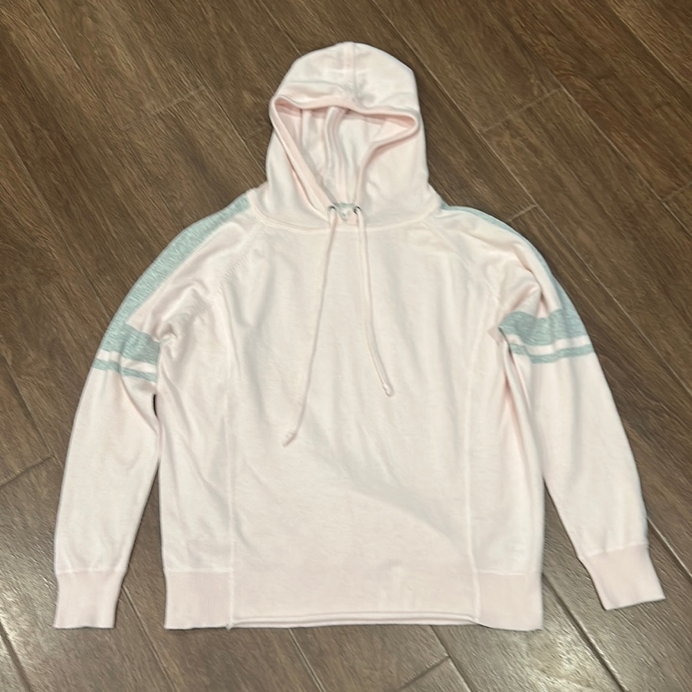 Athleta Pink & Gray Sweater Hoodie